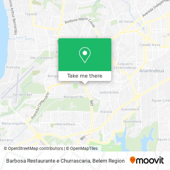Mapa Barbosa Restaurante e Churrascaria