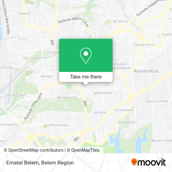 Ematel Belem map