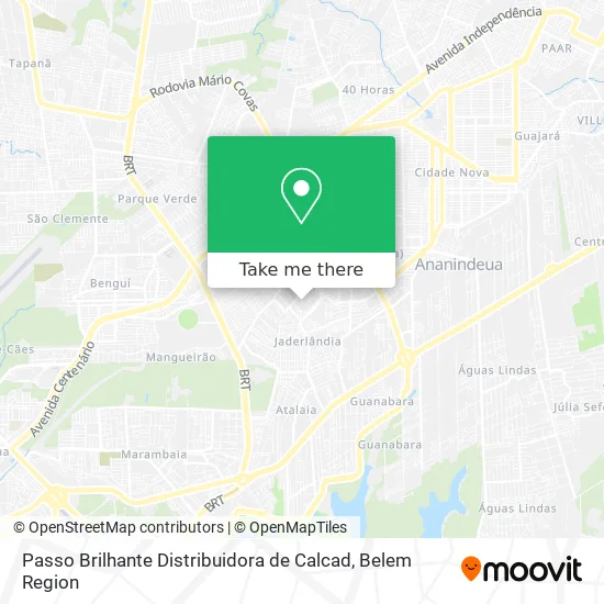 Passo Brilhante Distribuidora de Calcad map