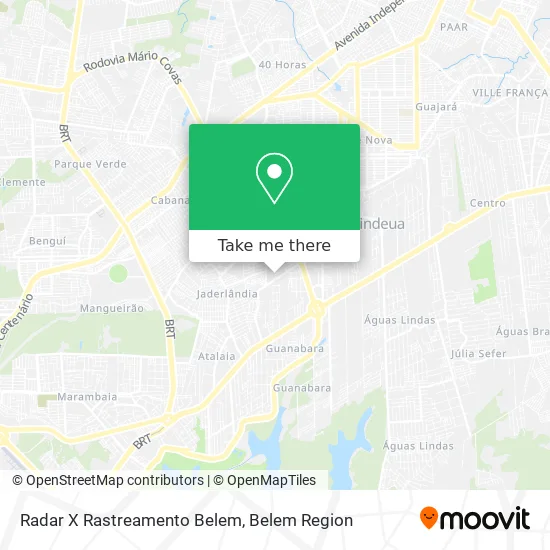Radar X Rastreamento Belem map
