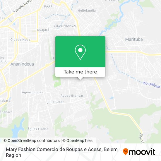 Mary Fashion Comercio de Roupas e Acess map