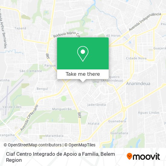 Ciaf Centro Integrado de Apoio a Familia map