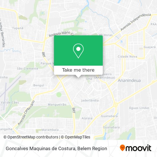 Goncalves Maquinas de Costura map