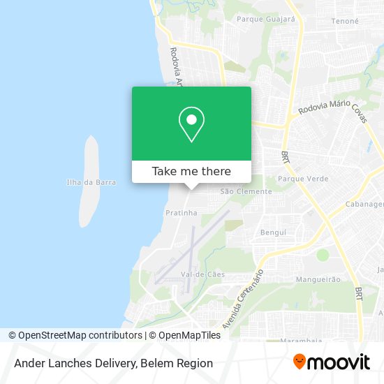 Ander Lanches Delivery map