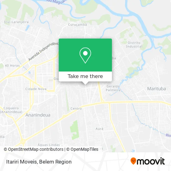 Itariri Moveis map