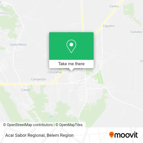 Acai Sabor Regional map