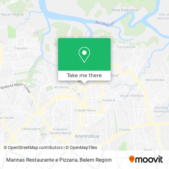 Marinas Restaurante e Pizzaria map