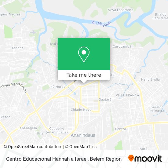 Centro Educacional Hannah a Israel map
