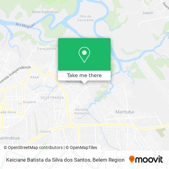 Mapa Keiciane Batista da Silva dos Santos