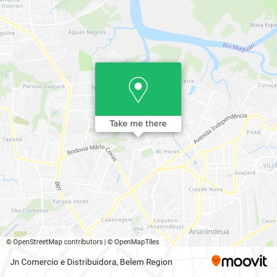 Jn Comercio e Distribuidora map