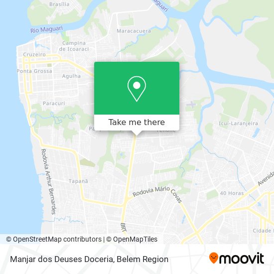 Manjar dos Deuses Doceria map