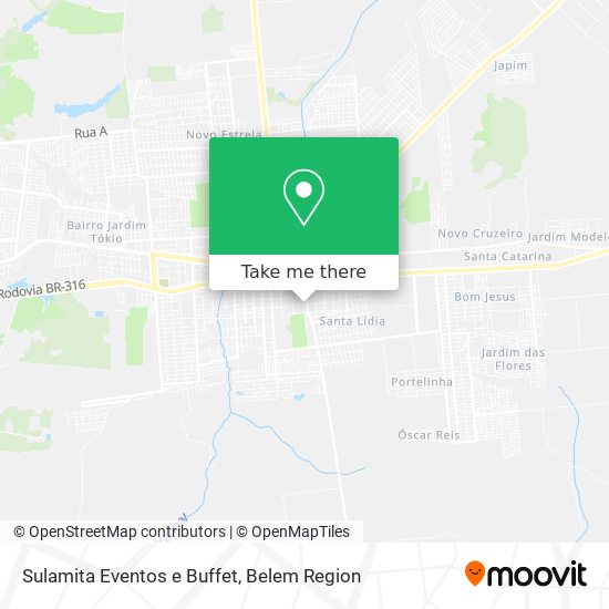 Sulamita Eventos e Buffet map