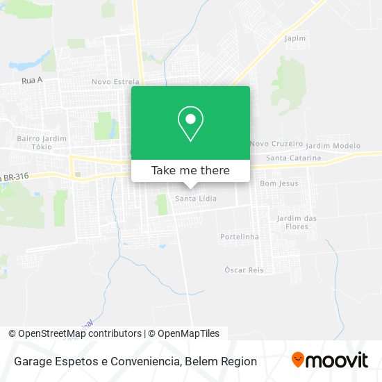 Garage Espetos e Conveniencia map