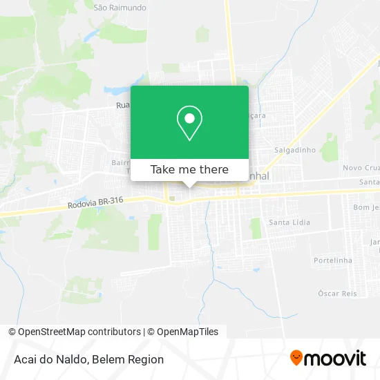 Acai do Naldo map