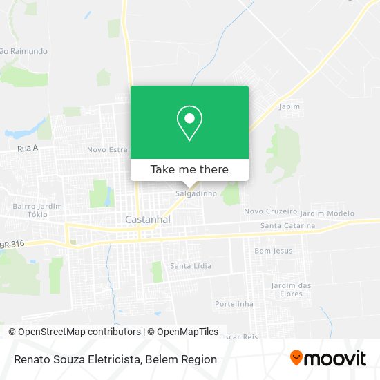 Renato Souza Eletricista map