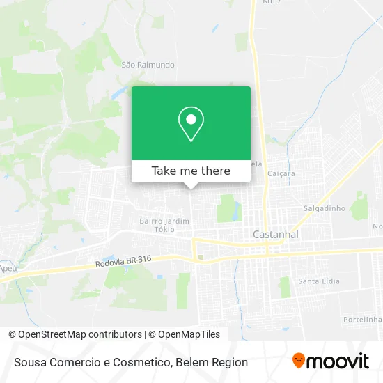Sousa Comercio e Cosmetico map