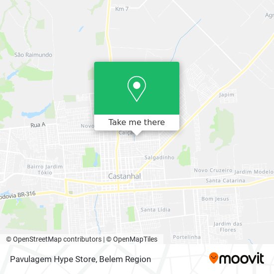 Pavulagem Hype Store map