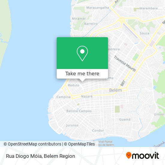 Mapa Rua Diogo Móia