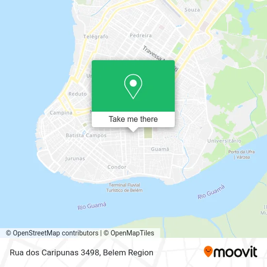 Rua dos Caripunas 3498 map