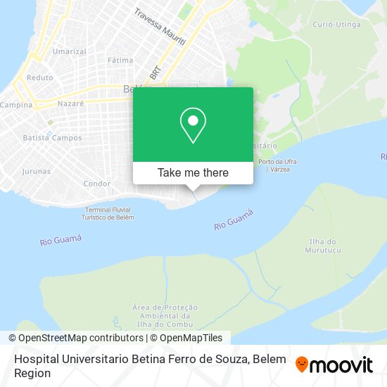 Hospital Universitario Betina Ferro de Souza map
