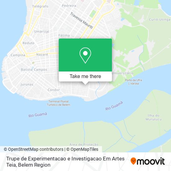 Mapa Trupe de Experimentacao e Investigacao Em Artes Teia