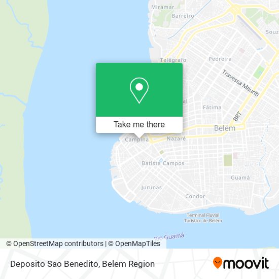 Mapa Deposito Sao Benedito