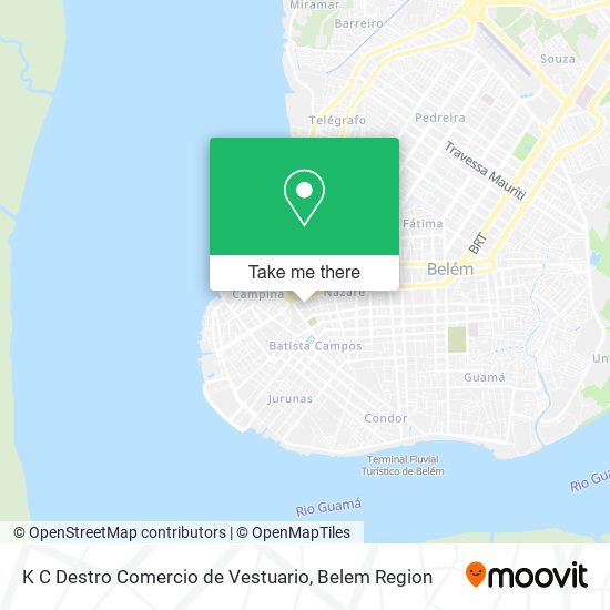 K C Destro Comercio de Vestuario map