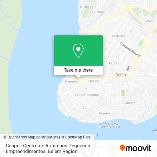 Mapa Ceape - Centro de Apoio aos Pequenos Empreendimentos