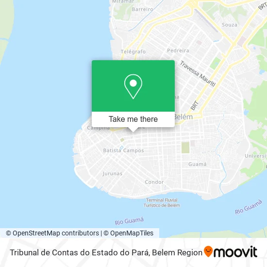 Tribunal de Contas do Estado do Pará map