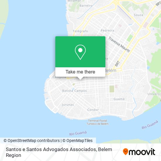 Mapa Santos e Santos Advogados Associados