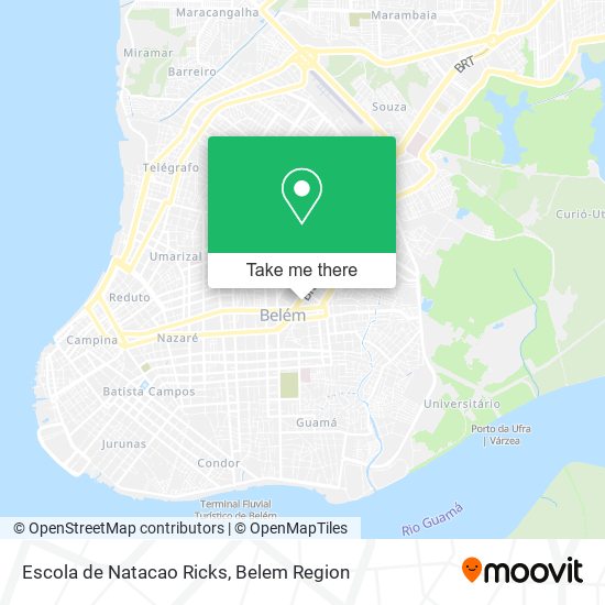 Mapa Escola de Natacao Ricks