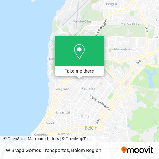 W Braga Gomes Transportes map