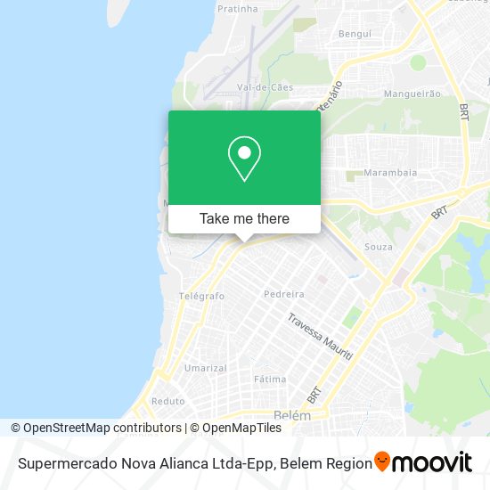 Mapa Supermercado Nova Alianca Ltda-Epp