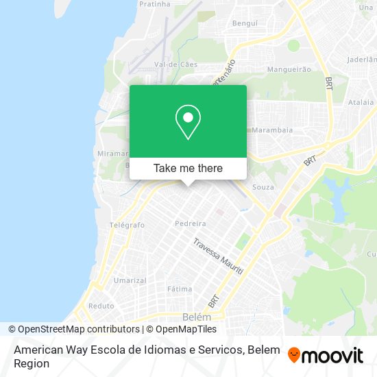 Mapa American Way Escola de Idiomas e Servicos