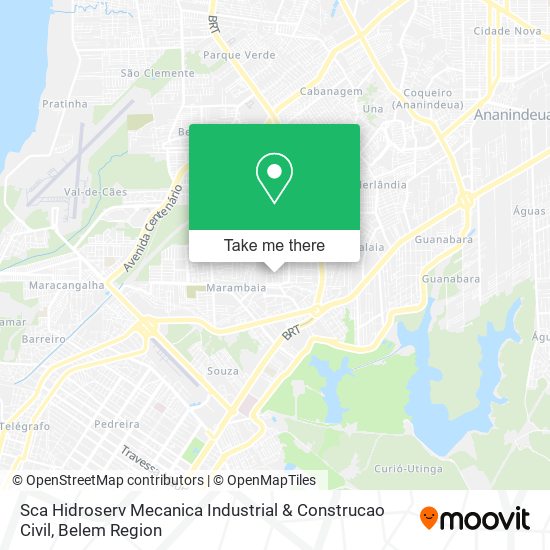 Mapa Sca Hidroserv Mecanica Industrial & Construcao Civil