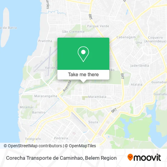 Corecha Transporte de Caminhao map