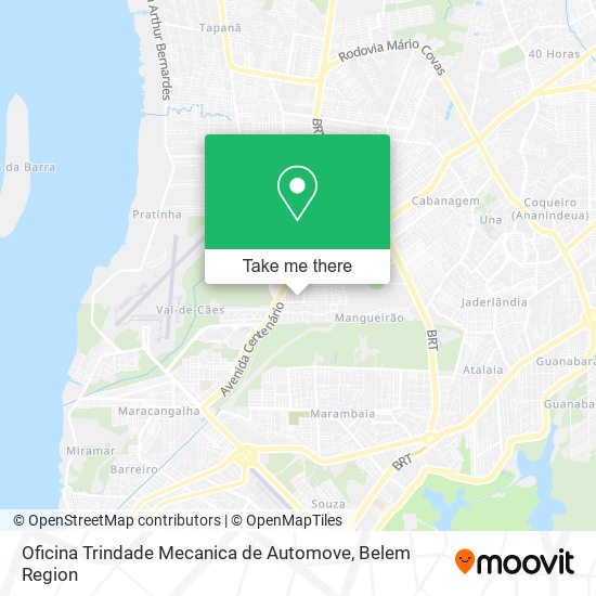 Mapa Oficina Trindade Mecanica de Automove