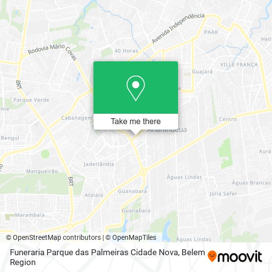 Funeraria Parque das Palmeiras Cidade Nova map