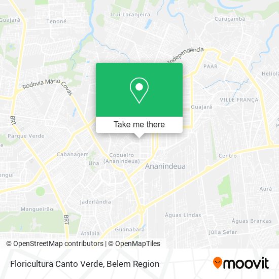Floricultura Canto Verde map