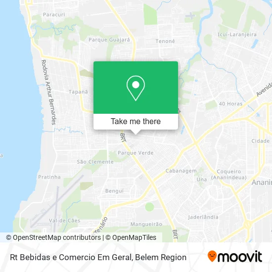 Rt Bebidas e Comercio Em Geral map