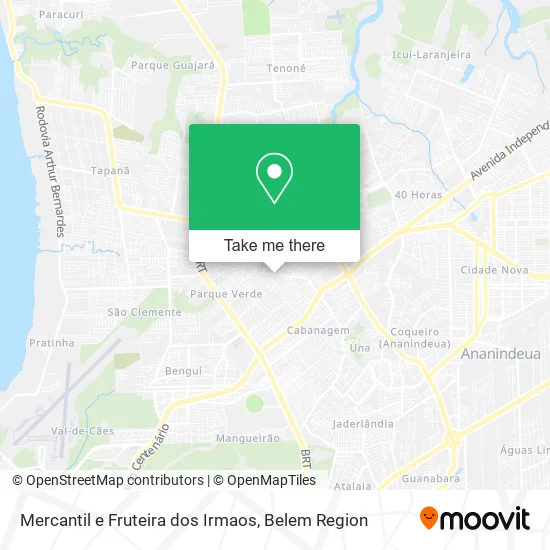 Mercantil e Fruteira dos Irmaos map