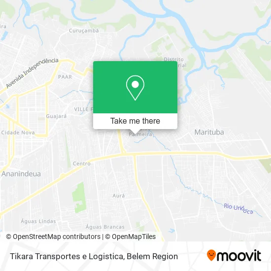 Tikara Transportes e Logistica map