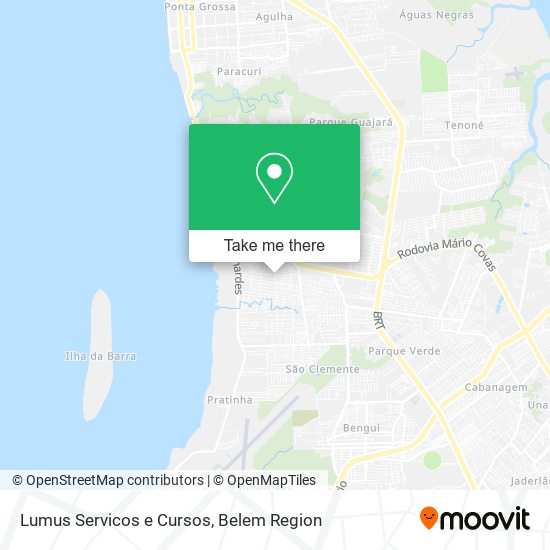 Lumus Servicos e Cursos map