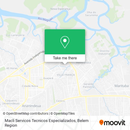 Macli Servicos Tecnicos Especializados map