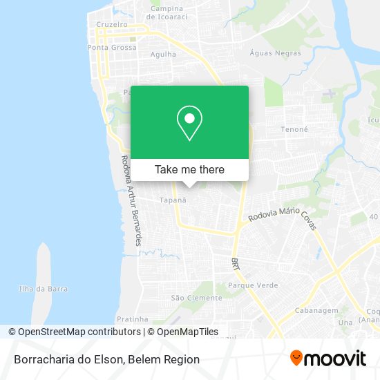 Mapa Borracharia do Elson