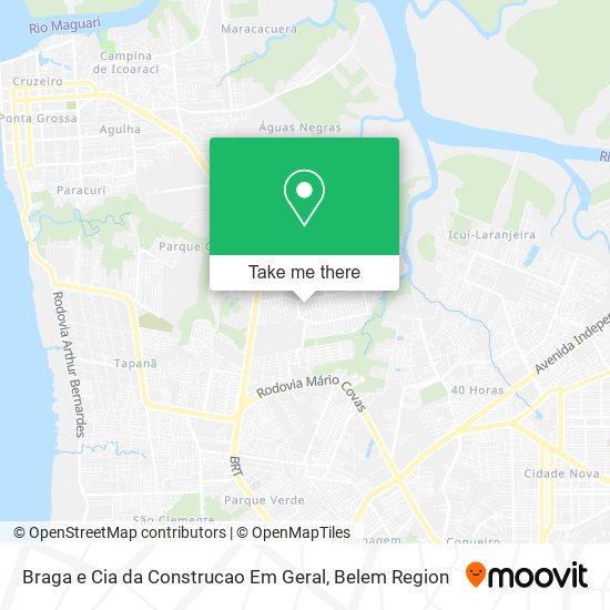 Mapa Braga e Cia da Construcao Em Geral