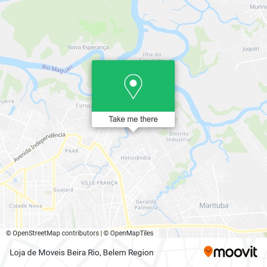 Mapa Loja de Moveis Beira Rio