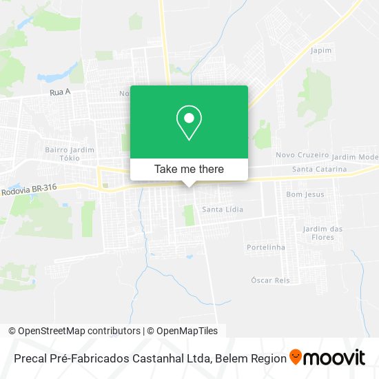 Mapa Precal Pré-Fabricados Castanhal Ltda