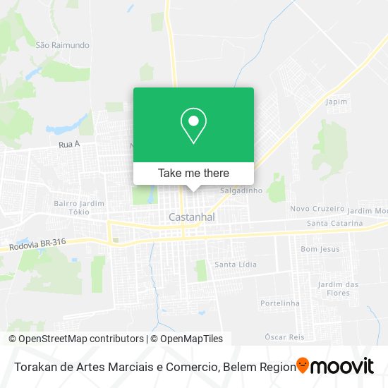 Torakan de Artes Marciais e Comercio map