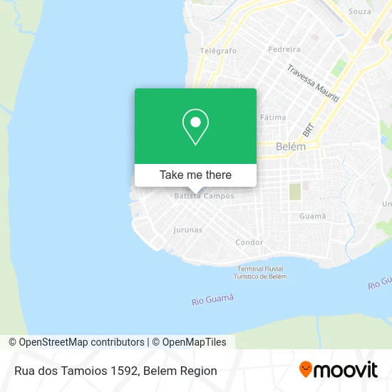 Rua dos Tamoios 1592 map